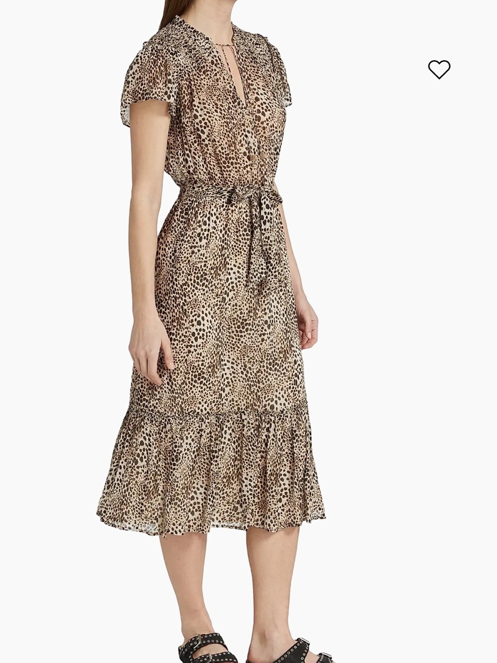 NWT Paige Laramie Leopard Silk Dress - Picture 2 of 14